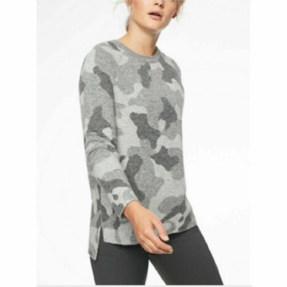 Athleta Undercover Camo Sweater Medium